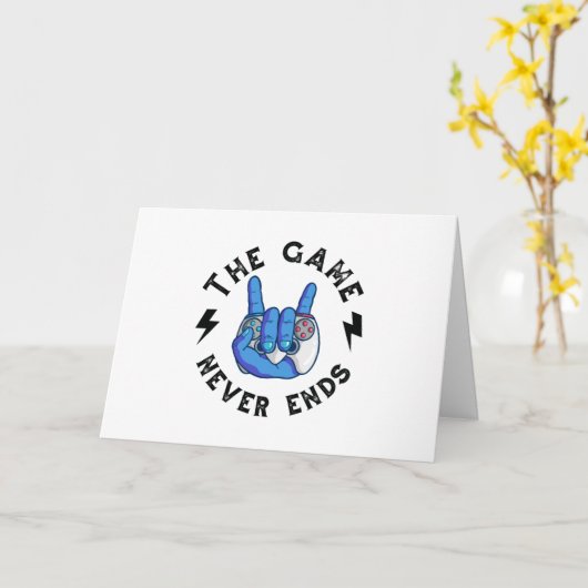 Het spel eindigt nooit kaart (Gele Bloem)