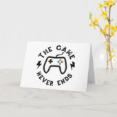 Het spel eindigt nooit kaart (Gele Bloem)