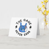 Het spel eindigt nooit kaart (Gele Bloem)