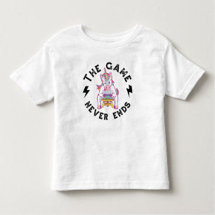 Het spel eindigt nooit kinder shirts