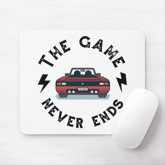 Het spel eindigt nooit muismat (Met muis)