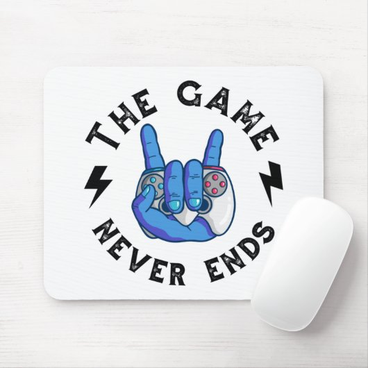 Het spel eindigt nooit muismat (Met muis)
