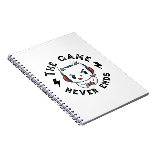 Het spel eindigt nooit notitieboek (Rechterzijde)