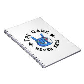 Het spel eindigt nooit notitieboek (Rechterzijde)