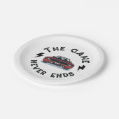 Het spel eindigt nooit papieren bordje (Gekanteld)