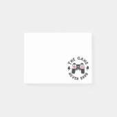 Het spel eindigt nooit post-it® notes (Voorkant)