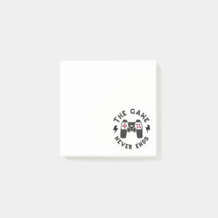Het spel eindigt nooit post-it® notes