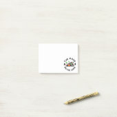 Het spel eindigt nooit post-it® notes (Op bureau)