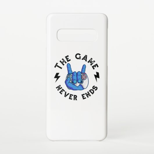 Het spel eindigt nooit samsung galaxy hoesje (Achterkant)