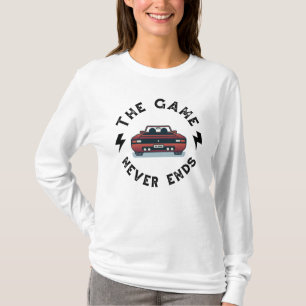 Het spel eindigt nooit t-shirt