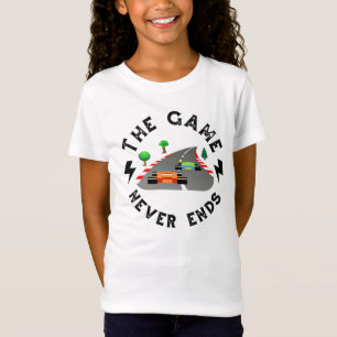 Het spel eindigt nooit t-shirt
