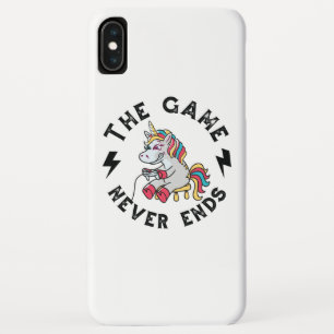 Het spel eindigt nooit voor eenhoorns Case-Mate iPhone case