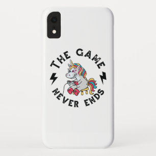 Het spel eindigt nooit voor eenhoorns Case-Mate iPhone case
