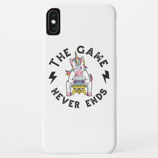 Het spel eindigt nooit voor eenhoorns Case-Mate iPhone case (Achterkant)