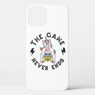 Het spel eindigt nooit voor eenhoorns Case-Mate iPhone case