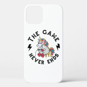 Het spel eindigt nooit voor eenhoorns Case-Mate iPhone case