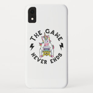 Het spel eindigt nooit voor eenhoorns Case-Mate iPhone case