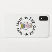 Het spel eindigt nooit voor eenhoorns Case-Mate iPhone case (Achterkant (horizontaal))