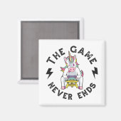 Het spel eindigt nooit voor Unicorns Magneet (Voorkant / Achterkant)