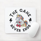 Het spel eindigt nooit voor Unicorns Muismat (Met muis)