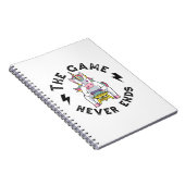 Het spel eindigt nooit voor Unicorns Notitieboek (Rechterzijde)