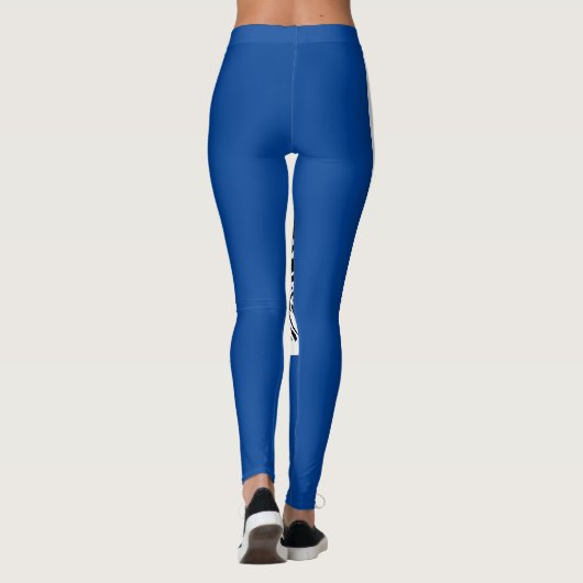 Het spel /Field 2 Blauw van de eigenaar Leggings (Achterkant)