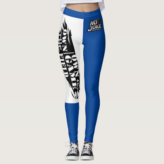 Het spel /Field 2 Blauw van de eigenaar Leggings (Voorkant)