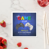 Het spel is aan! | Video Game Birthday Servet (Insitu)