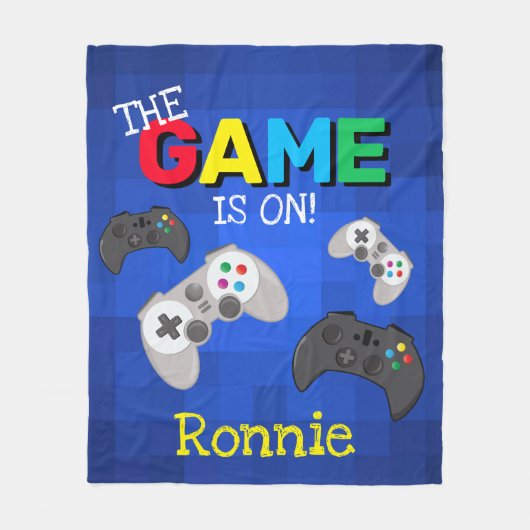 Het spel is aan! | Videogame Fleece Deken (Voorkant)