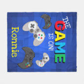 Het spel is aan! | Videogame Fleece Deken (Voorkant (Horizontaal))