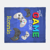 Het spel is begonnen! | Videospel Fleece Deken (Voorkant (Horizontaal))