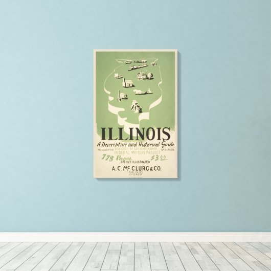 Het spel is gebaseerd op de American Guide Series  Canvas Afdruk (Insitu (Houten vloer))