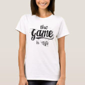 het spel is het leven (wit) - Vrouwen T-shirt (Voorkant)