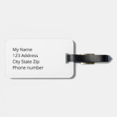 Het spel is niet over Pixelated Video Game Bagagelabel (Achterkant horizontaal)