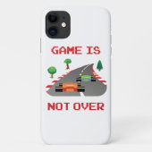 Het spel is niet over Pixelated Video Game Case-Mate iPhone Case (Achterkant)