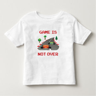 Het spel is niet over Pixelated Video Game Kinder Shirts