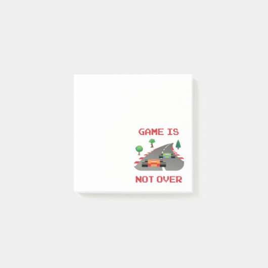 Het spel is niet over Pixelated Video Game Post-it® Notes (Voorkant)