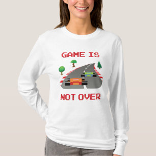 Het spel is niet over Pixelated Video Game T-shirt