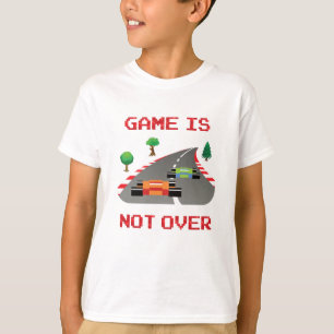 Het spel is niet over Pixelated Video Game T-shirt