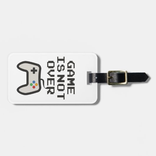 Het spel is nog niet voorbij bagagelabel (Voorkant horizontaal)