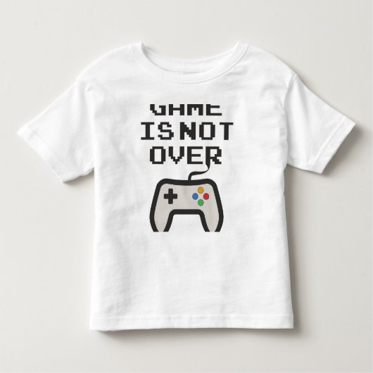 Het spel is nog niet voorbij kinder shirts (Voorkant)