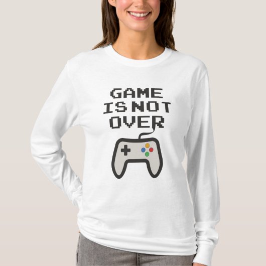 Het spel is nog niet voorbij t-shirt (Voorkant)