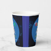 Het spel is uit! Aangepaste Foto Video Game Verjaa Papieren Bekers (Rechts)