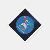 Het spel is uit! Aangepaste Foto Video Game Verjaa Servet (Hoek)