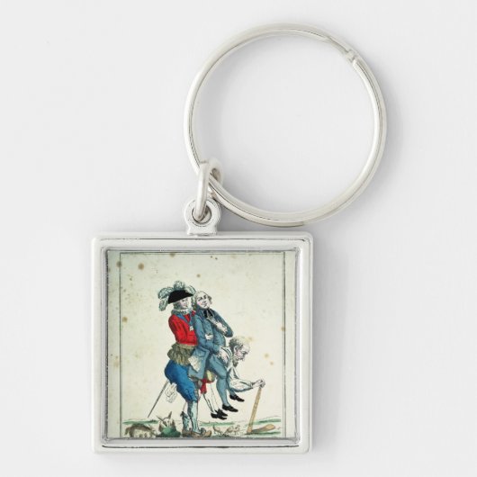 Het spel moet snel eindigen sleutelhanger (Voorkant)