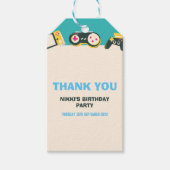 Het spel Tijd Kinder Gepersonaliseerde Gaming Birt Cadeaulabel (Voorkant)