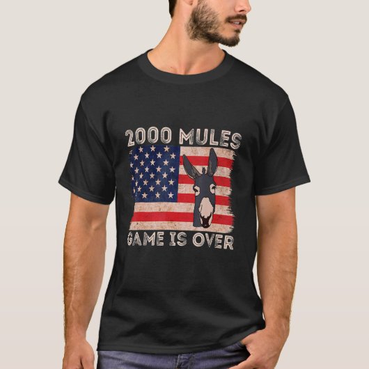 Het spel van 2000 Mules gaat over eerlijke verkiez T-shirt (Voorkant)