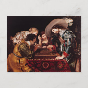 Het spel van Backgammon Briefkaart