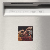 Het spel van Backgammon Magneet (Insitu (Vaatwasser))