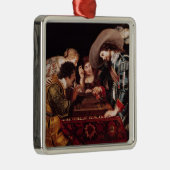 Het spel van Backgammon Metalen Ornament (Rechts)